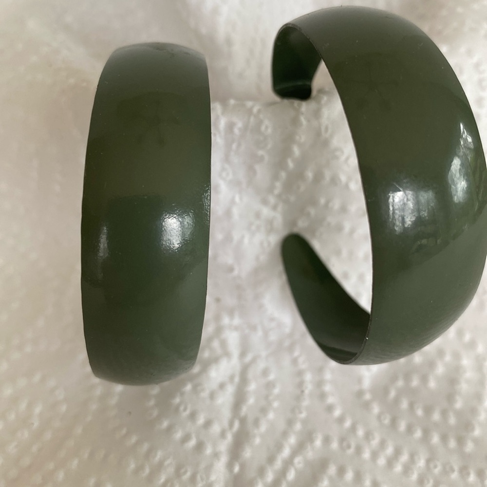 Vintage 1980's Metal Earrings